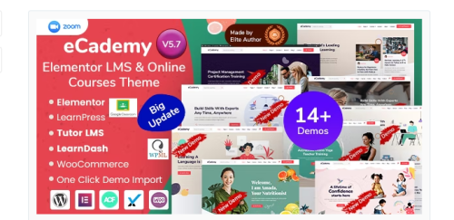 eCademy – Elementor LMS & Online Courses Theme