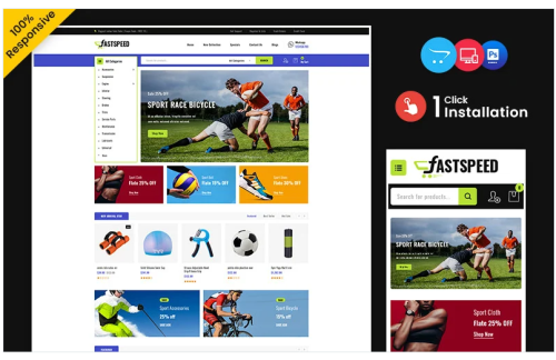Fastspeed – Sports, Outdoors and Travel Multipurpose Responsive OpenCart Store