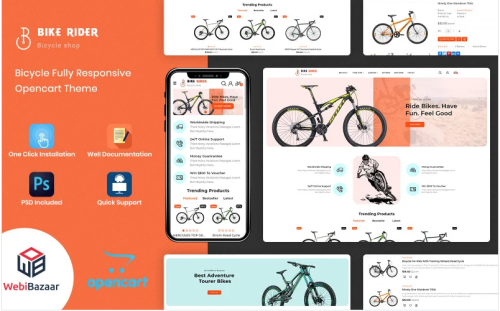 BikeRider - Sport, Bicycle Responsive Opencart Theme