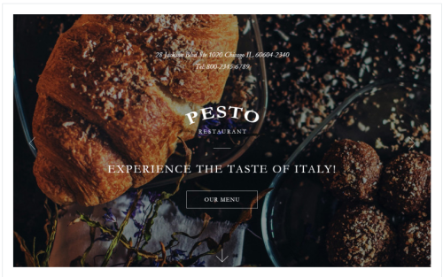 Pesto - Cafe and Restaurant Clean HTML Landing Page Template