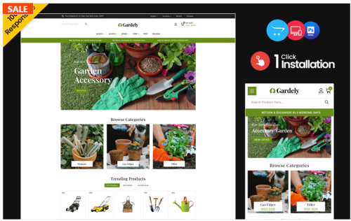 Gardely - Nursery, Gardening, and Houseplants Opencart Multipurpose Responsive Theme