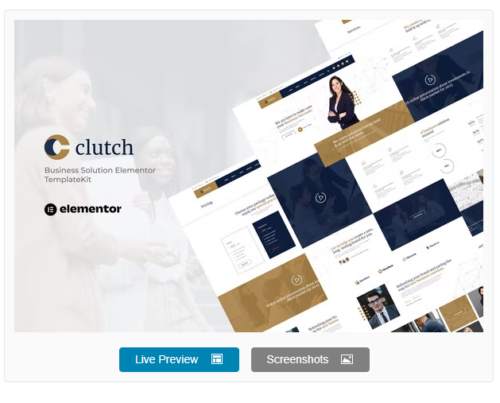 Clutch - Business Solution Elementor Template Kit