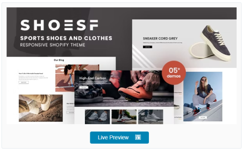 Shoesf - Running Sports Shoes Clothes Shopify Theme