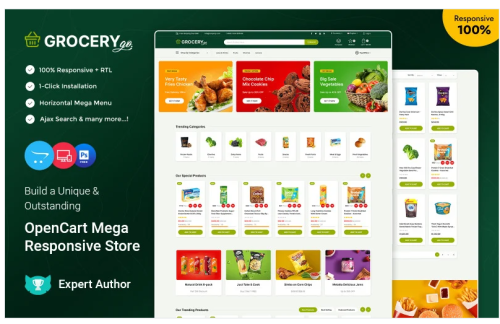 Grocerygo - Grocery and Food Multipurpose Responsive OpenCart Store