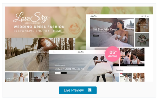 LoveSry - Wedding Dress Fashion Responsive Shopify Theme