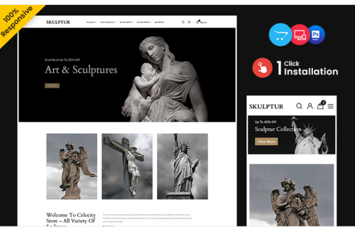 Skulptur - Art and Sculpture Store OpenCart Responsive Theme