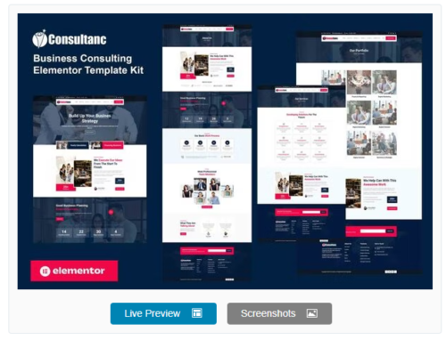 Consultanc - Business Consulting Elementor Template Kit