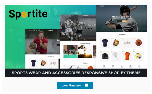 Sportite - Sports Wear And Accessories Responsive Shopify Theme
