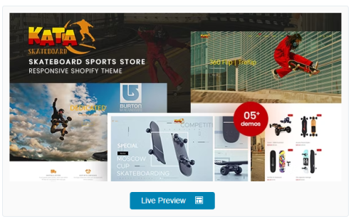 Kata - Skateboard Sports Store Shopify Theme