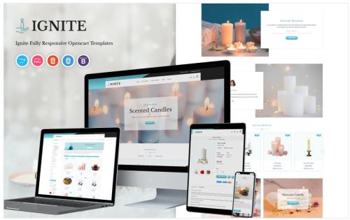 Ignite - Candle OpenCart Template