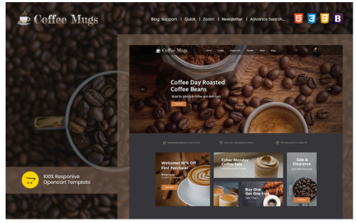 Coffee Mugs - Responsive OpenCart Template