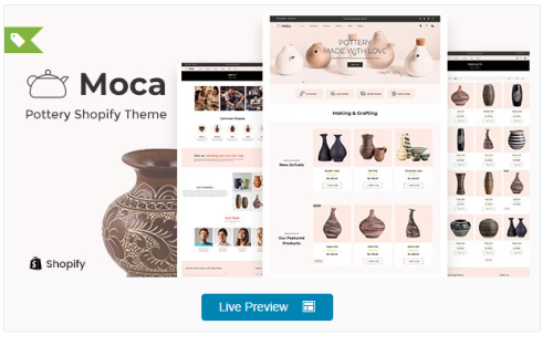 Moca - Shopify Ceramic, Handmade Artists Shop Theme