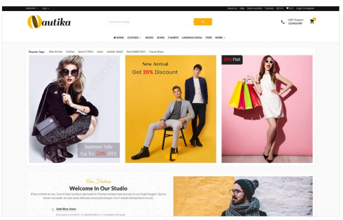Nutika - Fashion Mega Shop OpenCart Template