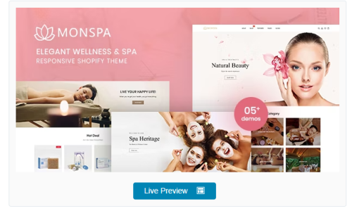 Monspa - Elegant Wellness And Spa Responsive Shopify Theme
