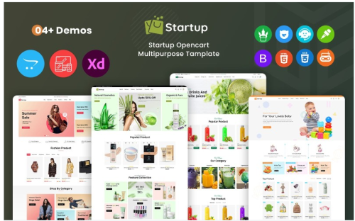 Startup - Multipurpose Supermarket OpenCart 3 Template