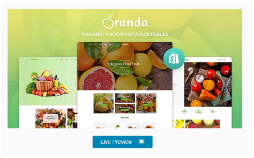 Oranda - Organic Food/Fruit/Vegetables eCommerce Shopify Theme