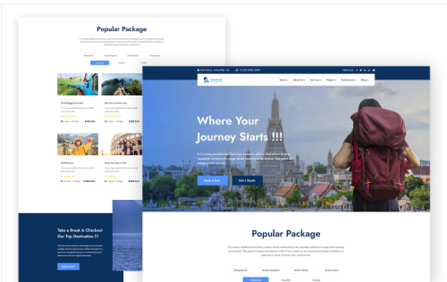 Travelex – Travel Agency One Page HTML Template