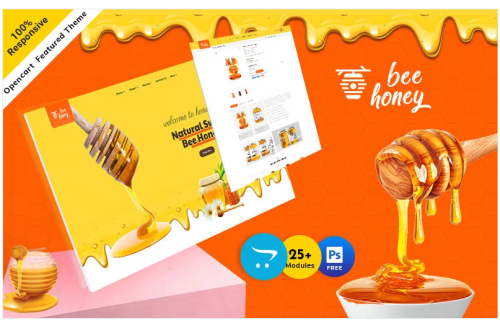 Honey - Agro Bee & Sweet Shop OpenCart Responsive Theme