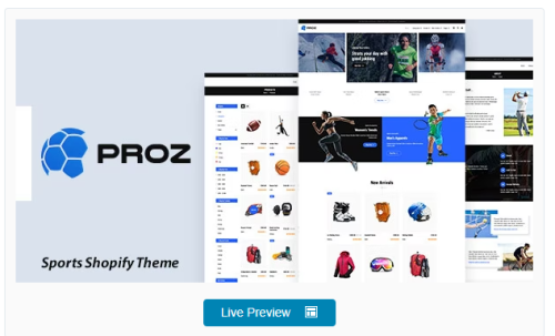Proz - Sports Store Shopify Theme
