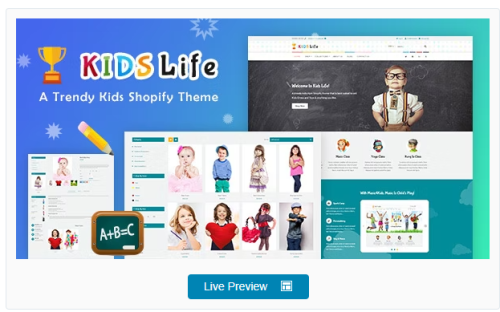 Kids Life - Toys, Children School Shopify Theme