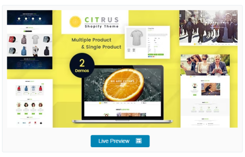 Citrus - One Page Shopify Theme