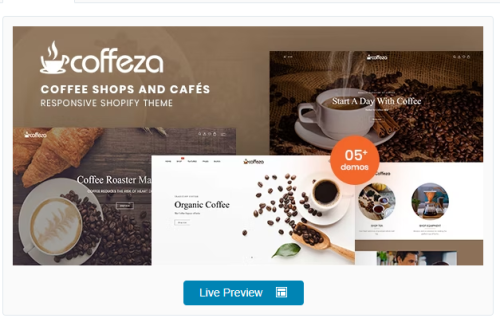 Coffeza - Coffee Shops and Cafés Responsive Shopify Theme