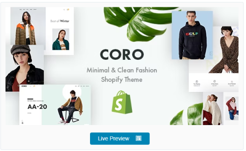 CORO – Minimal & Clean Fashion Shopify Theme