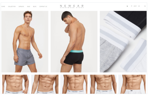 Newear - Men's Underwear Multipage Clean Shopify Theme
