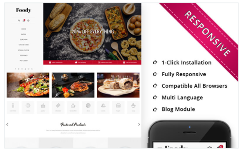 Foody - The Restraunt Store Responsive OpenCart Template