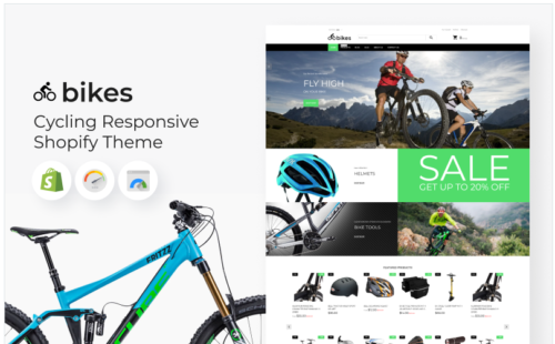 Cycling Responsive eCommerce Shopify Theme