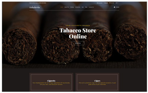 Tabakerka - Tobacco Multipage Clean Shopify Theme