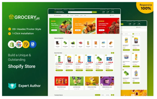 Grocerygo - Grocery and Food Multipurpose Responsive Shopify Store