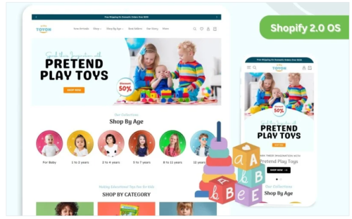 Shopify Toys Theme - Shopify Dropshipping Store - Shopify Kids Theme - Shopify Theme | OS2.0