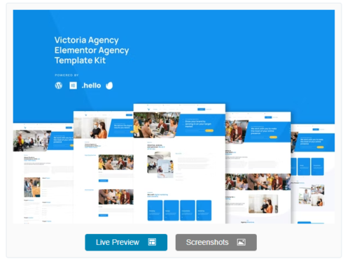 Victoria - Agency & Business Elementor Template Kit