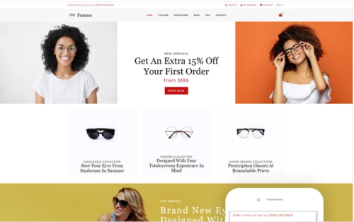 Frames - Glasses Store Clean Shopify Theme