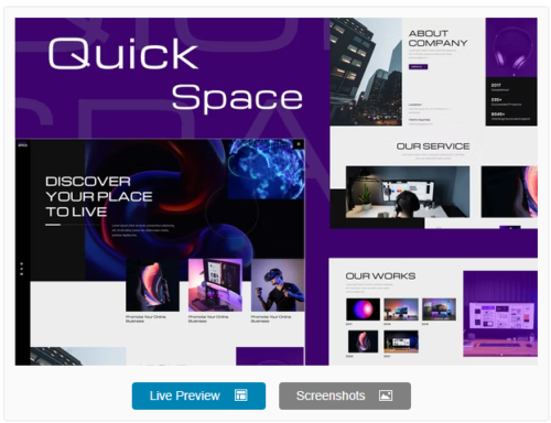 QuickSpace - Creative Business Elementor Template Kit