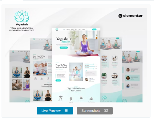 Yogashala - Yoga & Meditation Elementor Template Kit