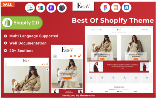 Fashv Mega Fashion, Clothes Shoes, Footwear Shopify 2.0 Responsive Theme