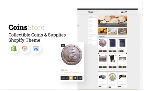 Collectible Coins & Supplies Shopify Theme