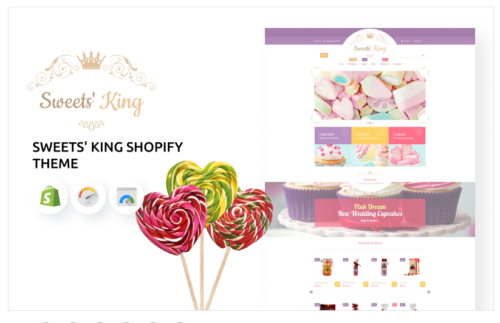 Sweets' King Store Shopify Theme