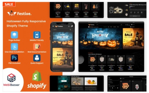 Festive - Halloween & Christmas Gift Responsive Shopify Theme