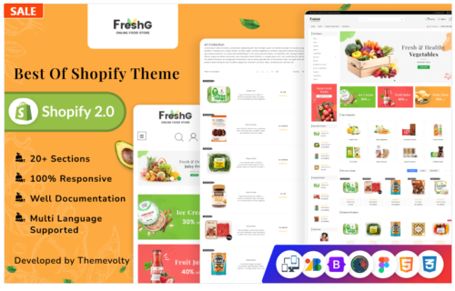 FreshG Mega Grocery–Food Drink–Coffee Shopify 2.0 Premium Responsive Theme