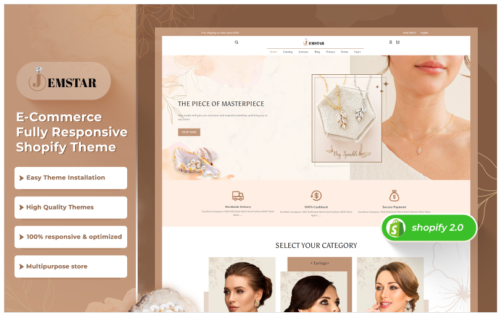Jemstar Jewelary - Multipurpose Premium Shopify 2.0 Theme