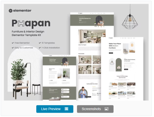 Phapan - Furniture and Interior Design Template Kits