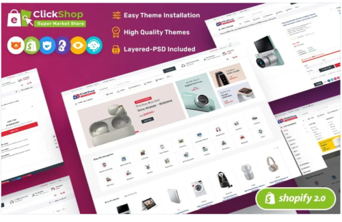 ClickShop - Electronic & Marketplace Store Shopify OS 2.0 Responsive Theme