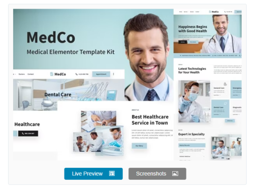 Medco - Medical Elementor Template Kit