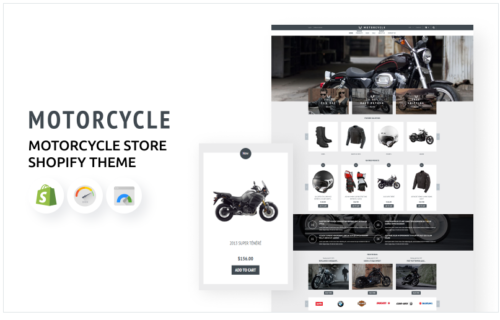 Motorcycle Store and Bikes eCommerce Shopify Theme