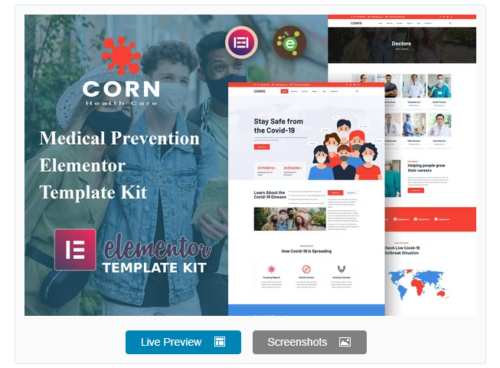 Corn - Medical Prevention Elementor Template Kit