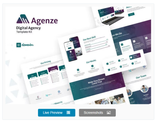 Agenze - The Digital Agency Elementor Template Kit
