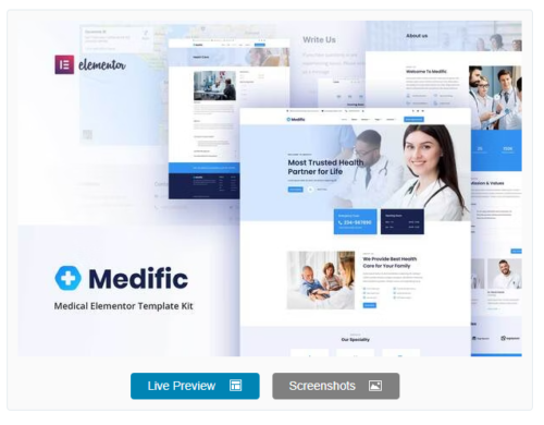 Medific - Medical Elementor Template Kit
